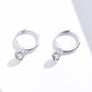 Authentic 925 Sterling Silver Zirconia Hoop Earrings for Women – Luxury Wedding Jewellery, Simple and Elegant