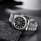 Luxury Automatic Men's Mechanical Watch – Stainless Steel, 100m Waterproof