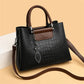 Luxury Designer Ladies' Handbags: 3-Layer Alligator Leather Crossbody Bag for Women