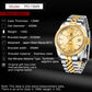 Luxury Automatic Men's Mechanical Watch – Stainless Steel, 100m Waterproof