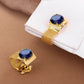 Luxury Crystal Cufflinks with Chain – Shiny Men's Shirt Wedding & Business Gift Accessories