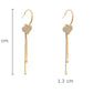 Korean Gold Colour Long Tassel Earrings for Women, Crystal Butterfly, Heart & Star Dangle, Elegant Party Jewellery