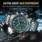 Luxury Men's Military Chronograph Watch – Waterproof, Luminous, Stainless Steel Quartz Business Timepiece