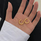 Playful and Versatile Gold Twisted Huggie Hoops - Cute Earrings for Women