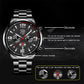 Luxury Men's Fashion Watch – Stainless Steel Quartz Business Wristwatch with Luminous Display