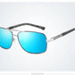 Luxury Retro Rectangle Polarised Mirrored Sunglasses for Men and Women UV400 Driving Sun Glasses