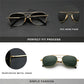 New Classical Polarised Fashion Square Sunglasses for Men and Women with Alloy Frame and Anti-Reflection Luxury Eyewear