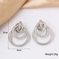 Gold Metal Wrap Twist Dangle Earrings for Women – New Fashion European Ear Jewellery