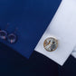 Designer Watch Movement Cufflinks for Men's Wedding Shirts - Gear Mechanism Functional Cufflink Jewelry