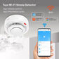 Smart WiFi Smoke Sensor Fire Protection Detector, 85dB Alarm, SmartLife App Control