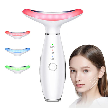 Multifunctional Neck & Face Beauty Device – Neckline Lifting Vibration Facial Massager, Double Chin Reducer, Skin Care Tool