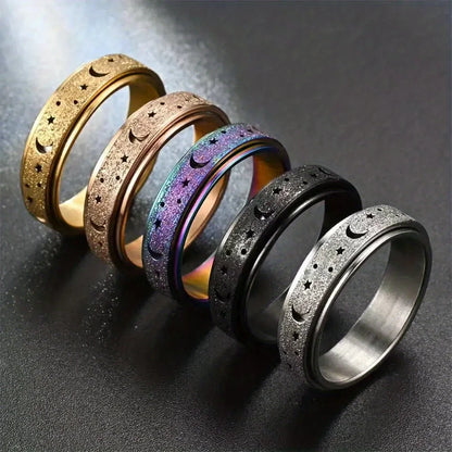 Rotatable Stainless Steel Anxiety/Fidget Ring