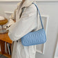 Luxury New Fashion Women’s Casual Underarm Bag - PU Leather Shoulder Messenger Bag in Solid Colour