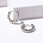 Playful and Versatile Gold Twisted Huggie Hoops - Cute Earrings for Women