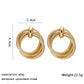 Gold Metal Wrap Twist Dangle Earrings for Women – New Fashion European Ear Jewellery