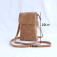 Women's PU Leather Crossbody Mobile Phone Purse - Small Solid Flap Shoulder Messenger Handbag