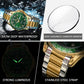 Luxury Quartz Male Wristwatch - Waterproof Luminous Date and Week Watch for Men, Stainless Steel Sport Watch