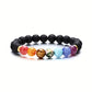 7 Chakra Crystal Bracelet - Yoga Meditation Energy, Balance, and Protection Gift