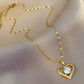 Golden Stainless Steel Heart Pendant Necklace for Women, 2024 Design Jewellery for Girls