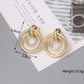 Gold Metal Wrap Twist Dangle Earrings for Women – New Fashion European Ear Jewellery