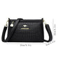 Luxury Designer Ladies' Handbags: 3-Layer Alligator Leather Crossbody Bag for Women