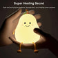 Cute Fruit LED Night Light USB Rechargeable Silicone Bedside Lamp with Touch Sensor Control – Ideal for Kids' Bedroom Decor