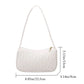 Luxury New Fashion Women’s Casual Underarm Bag - PU Leather Shoulder Messenger Bag in Solid Colour