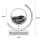 3D LED Quicksand Hourglass with Natural Landscape 360° Rotating Creative Art Glass Light for Living Room or Bedroom