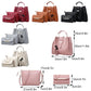 Three-Piece Casual Tote Fashion Shoulder Bag Set for Women - Soft PU Crossbody, Handbag, and Bucket Bag