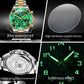 Luxury Quartz Chronograph Watch for Men with 43mm Big Dial, Waterproof Original Moons watch Hand Clock