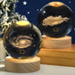 3D Laser Engraved Crystal Planet Solar System Globe – Astronomy Gift, Glass Sphere Home Decoration, Birthday Present