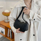 Luxury New Fashion Women’s Casual Underarm Bag - PU Leather Shoulder Messenger Bag in Solid Colour