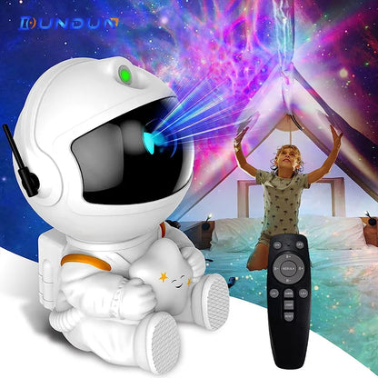 Astronaut Galaxy Star Projector LED Night Light – Starry Sky Lamp for Bedroom, Home Decoration, and Children's Gifts