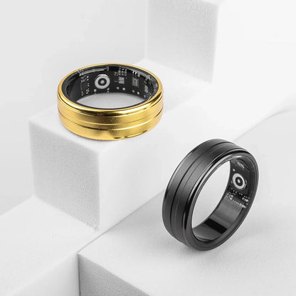 2024 Smart Ring for Men and Women, Heart Rate & Blood Oxygen Monitor, IP68 and 5ATM Water Resistance, Multi-sport Modes