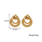 Gold Metal Wrap Twist Dangle Earrings for Women – New Fashion European Ear Jewellery