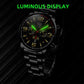 Luxury Men's Fashion Watch – Stainless Steel Quartz Business Wristwatch with Luminous Display