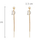 Korean Gold Colour Long Tassel Earrings for Women, Crystal Butterfly, Heart & Star Dangle, Elegant Party Jewellery