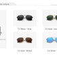 New Classical Polarised Fashion Square Sunglasses for Men and Women with Alloy Frame and Anti-Reflection Luxury Eyewear