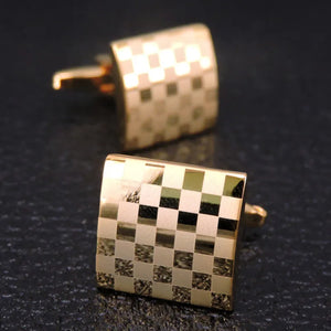 Luxury French Square Cufflinks for Men's Business Shirts - High-Quality Accessories and Jewellery