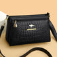 Luxury Designer Ladies' Handbags: 3-Layer Alligator Leather Crossbody Bag for Women