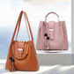 Three-Piece Casual Tote Fashion Shoulder Bag Set for Women - Soft PU Crossbody, Handbag, and Bucket Bag