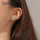 Elegant Rose Cubic Zirconia Stud Earrings for Women - Delicate Ear Jewellery