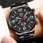 Luxury Men's Fashion Watch – Stainless Steel Quartz Business Wristwatch with Luminous Display