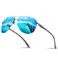 Polarised Sunglasses for Men and Women with Aluminium Legs and Mirror Lenses – Brand Design Sun Glasses