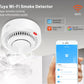 Smart WiFi Smoke Sensor Fire Protection Detector, 85dB Alarm, SmartLife App Control